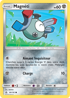 Carte Pokémon Magnéti 80/156 de la série Ultra Prisme en vente au meilleur prix