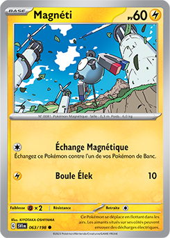 Carte Pokémon Magnéti 063/198 de la série Écarlate et Violet en vente au meilleur prix