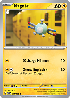 Carte Pokémon Magnéti 81/165 de la série 151 en vente au meilleur prix