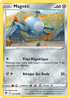 Carte Pokémon Communes Magnéti 105/189 de la série Astres Radieux