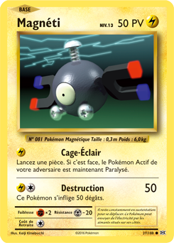 Carte Pokémon Magnéti 37/108 de la série Évolutions en vente au meilleur prix