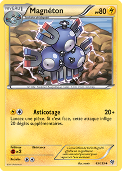 Carte Pokémon Magnéton 45/135 de la série Tempête Plasma en vente au meilleur prix