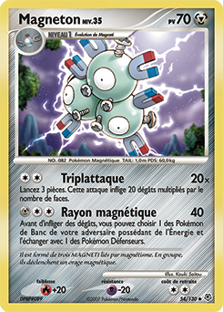Carte Pokémon Magnéton 54/130 de la série Diamant & Perle en vente au meilleur prix