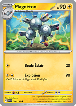 Carte Pokémon Magnéton 064/198 de la série Écarlate et Violet en vente au meilleur prix