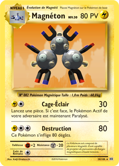 Carte Pokémon Magnéton 38/108 de la série Évolutions en vente au meilleur prix