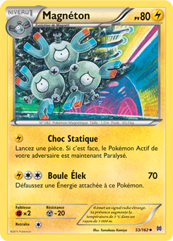 Carte Pokémon Magnéton 53/162 de la série Impulsion Turbo en vente au meilleur prix