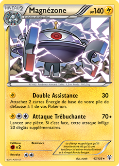 Carte Pokémon Magnézone 47/135 de la série Tempête Plasma en vente au meilleur prix