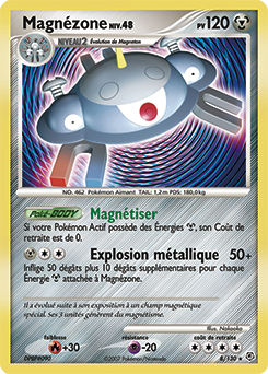 Carte Pokémon Magnézone 8/130 de la série Diamant & Perle en vente au meilleur prix