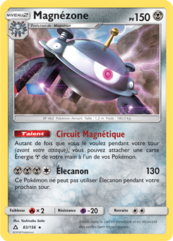 Carte Pokémon Magnézone 83/156 de la série Ultra Prisme en vente au meilleur prix