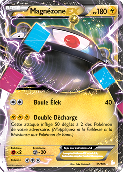 Carte Pokémon Magnézone EX 35/106 de la série Étincelle en vente au meilleur prix