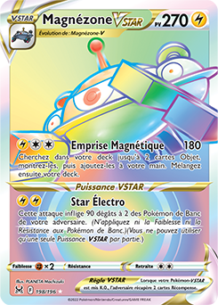 Carte Pokémon Magnezone VSTAR 198/196 de la série Origine Perdue en vente au meilleur prix