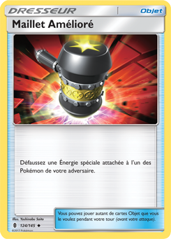 Carte Pokémon Peu commune Maillet Amélioré 124/145 de la série Gardiens Ascendants