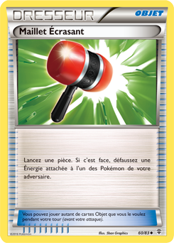 Carte Pokémon Peu commune Maillet Écrasant 60/83 de la série Générations
