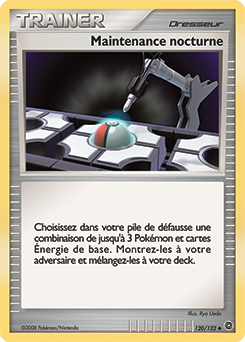 Carte Pokémon Maintenance nocturne 120/132 de la série Merveilles Secrètes en vente au meilleur prix