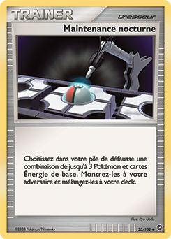 Carte Pokémon Peu commune Maintenance nocturne 120/132 de la série Merveilles Secrètes