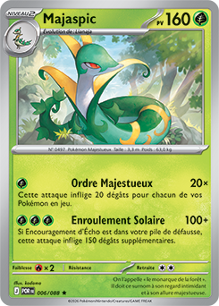 Carte Pokémon Majaspic 6/88 de la série Équilibre Parfait en vente au meilleur prix