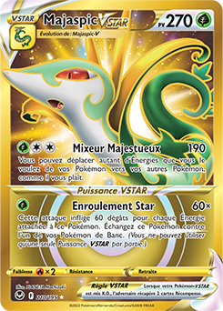 Carte Pokémon Majaspic VSTAR 210/195 de la série Tempête Argentée en vente au meilleur prix