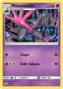 Carte Pokémon Rare Malamandre 99/236 de la série Harmonie des Esprits