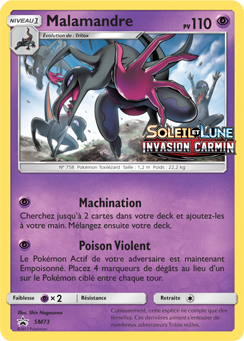 Carte Pokémon Malamandre SM73 de la série Promos Soleil et Lune en vente au meilleur prix