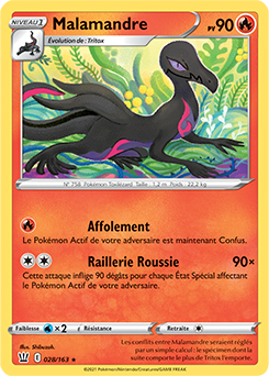 Carte Pokémon Malamandre 28/163 de la série Styles de Combat en vente au meilleur prix