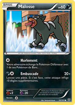 Carte Pokémon Malosse 55/101 de la série Explosion Plasma en vente au meilleur prix