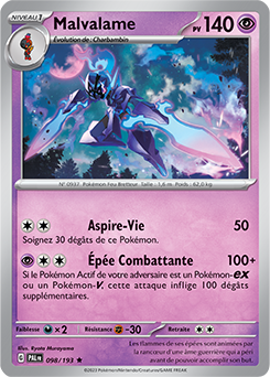 Carte Pokémon Malvalame 098/193 de la série Évolutions à Paldea en vente au meilleur prix