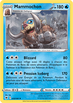 Carte Pokémon Mammochon 033/189 de la série Astres Radieux en vente au meilleur prix