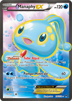 Carte Pokémon Manaphy EX 116/122 de la série Rupture Turbo en vente au meilleur prix