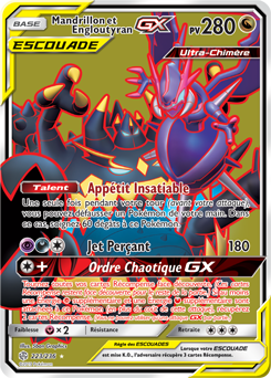 Carte Pokémon Mandrillon Engloutyran GX 223/236 de la série Éclipse Cosmique en vente au meilleur prix