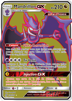 Carte Pokémon Pokémon Full Art Mandrillon GX 230/236 de la série Harmonie des Esprits
