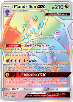 Carte Pokémon Mandrillon GX 249/236 de la série Harmonie des Esprits en vente au meilleur prix