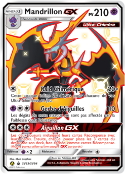 Carte Pokémon Mandrillon GX SV63/SV94 de la série Destinées Occultes en vente au meilleur prix