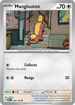 Carte Pokémon Communes Manglouton 109/132 de la série Méga-Évolution