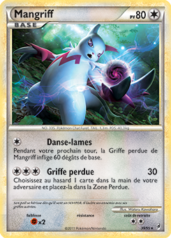 Carte Pokémon Rare Mangriff 39/95 de la série Appel des Légendes