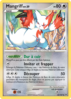 Carte Pokémon Mangriff 66/127 de la série Platine en vente au meilleur prix