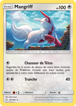 Carte Pokémon Mangriff 132/181 de la série Duo de Choc en vente au meilleur prix