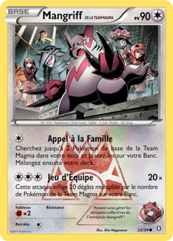 Carte Pokémon Mangriff de la Team Magma 22/34 de la série Double Danger en vente au meilleur prix