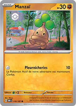 Carte Pokémon Communes Manzaï 110/197 de la série Flammes Obsidiennes