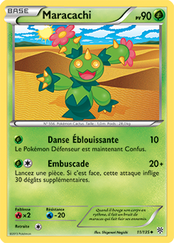 Carte Pokémon Peu commune Maracachi 11/135 de la série Tempête Plasma