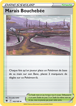Carte Pokémon Peu commune Marais Bouchebée 142/189 de la série Astres Radieux