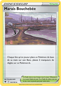 Carte Pokémon Marais Bouchebée 142/189 de la série Astres Radieux en vente au meilleur prix