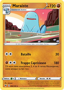 Carte Pokémon Maraiste 084/185 de la série Voltage Éclatant en vente au meilleur prix