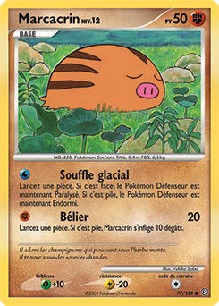 Carte Pokémon Commune Marcacrin 77/100 de la série Tempête