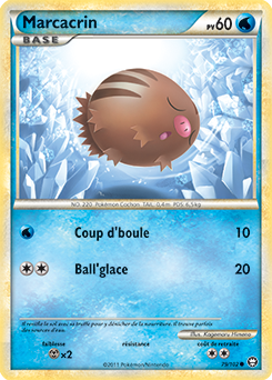 Carte Pokémon Commune Marcacrin 79/102 de la série Triomphe