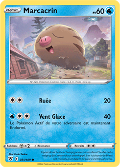 Carte Pokémon Marcacrin 031/189 de la série Astres Radieux en vente au meilleur prix