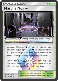 Carte Pokémon Marché Noir 134/181 de la série Duo de Choc en vente au meilleur prix