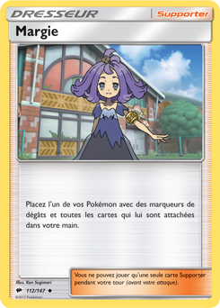 Carte Pokémon Margie 112/147 de la série Ombres Ardentes en vente au meilleur prix