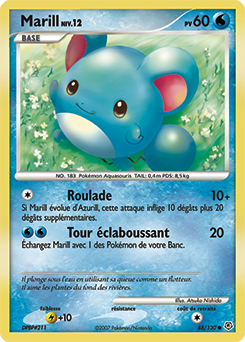 Carte Pokémon Marill 88/130 de la série Diamant & Perle en vente au meilleur prix