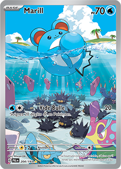 Carte Pokémon Marill 204/193 de la série Évolutions à Paldea en vente au meilleur prix