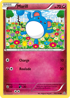 Carte Pokémon Marill 102/160 de la série Primo Choc en vente au meilleur prix